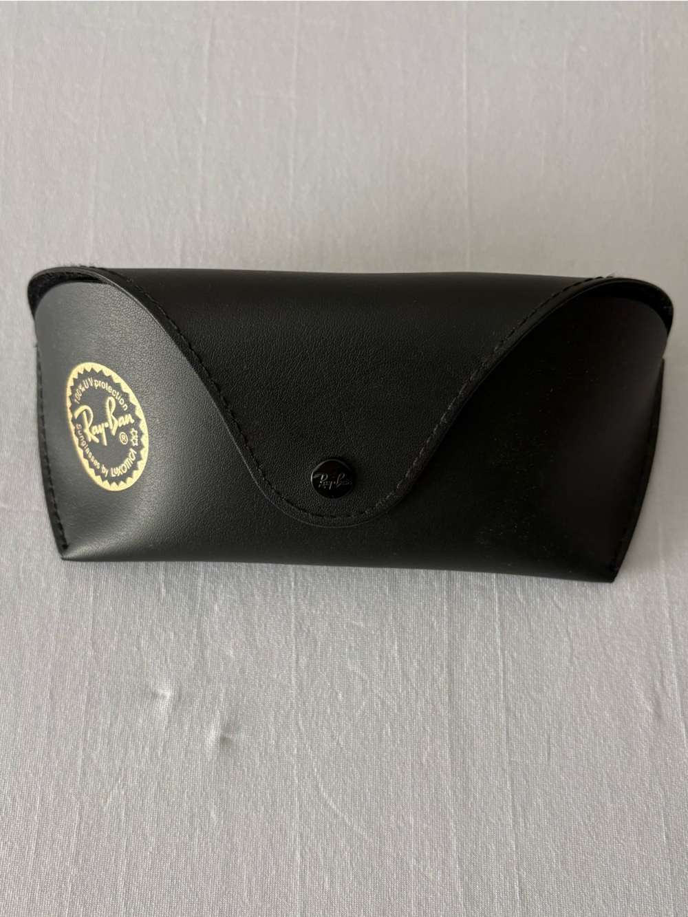 Ray-Ban Black Sunglasses Case with Gold Logo